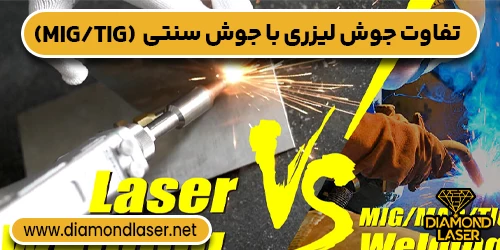 تفاوت جوش لیزری با جوش سنتی (MIG/TIG)