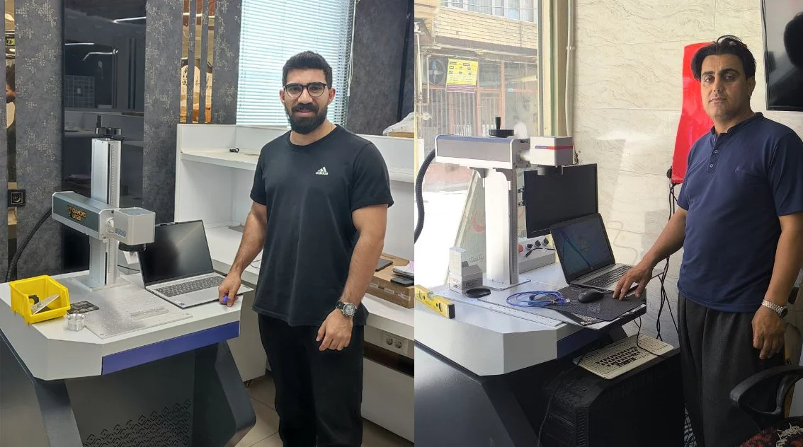 مشتری دستگاه فایبر مارکینگ